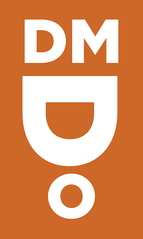 Orange and White DMDO Design Logo