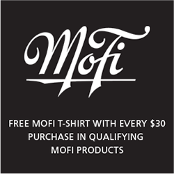 Free Mo-Fi t-shirt with every thiry dollar purchase